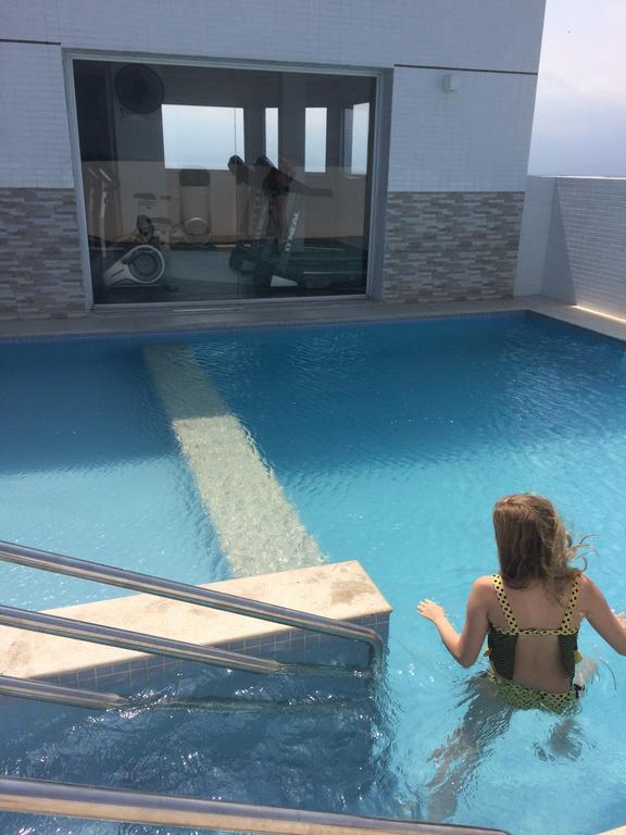 Apartamento Praia Do Itarare São Vicente Exteriör bild